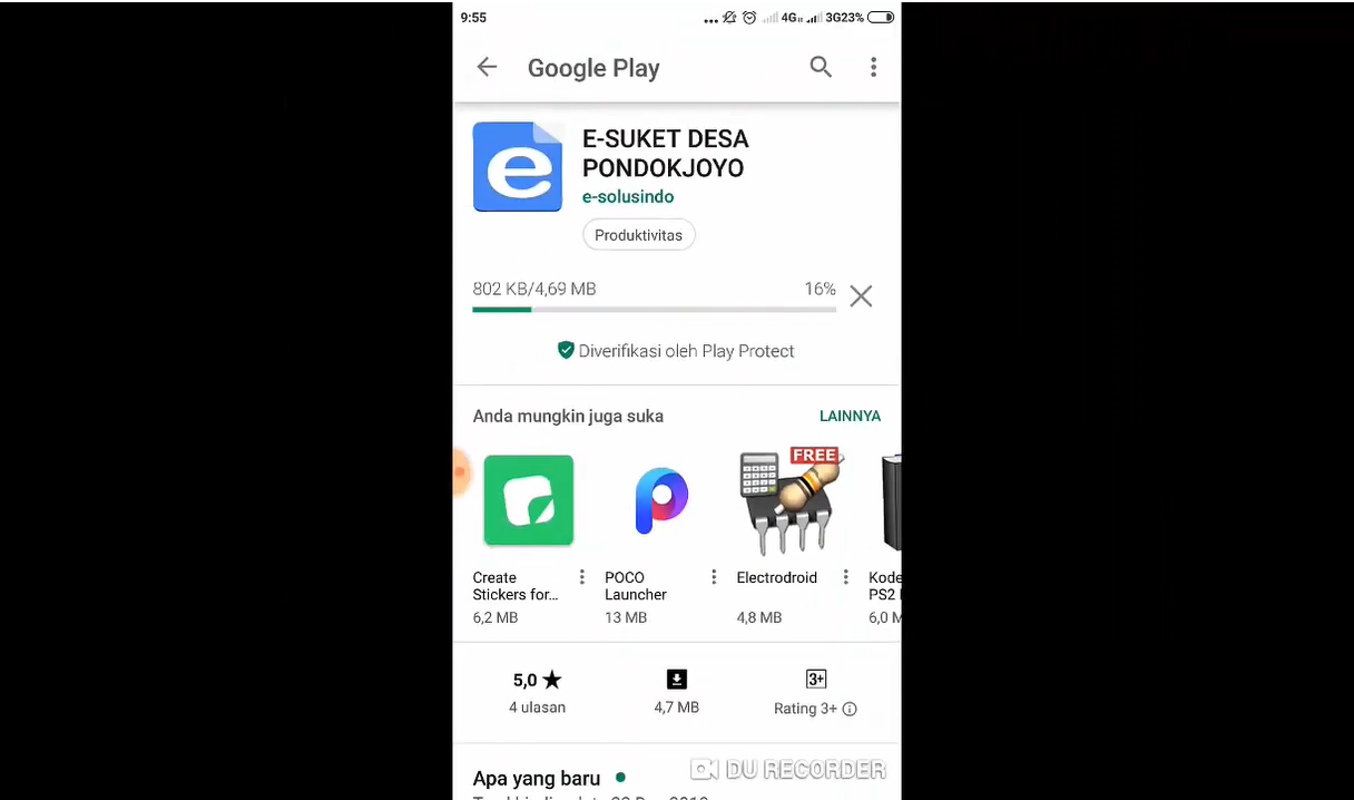 E-Suket (Elektronik Surat Keterangan) Desa Pondokjoyo - Jember